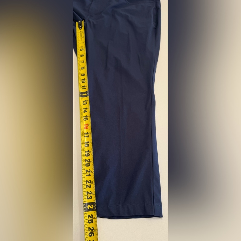 G/Fore Pants Golf Performance 5 Pocket Size 38x30 (38X25) Mens Blue Straight Fit - Picture 10 of 11